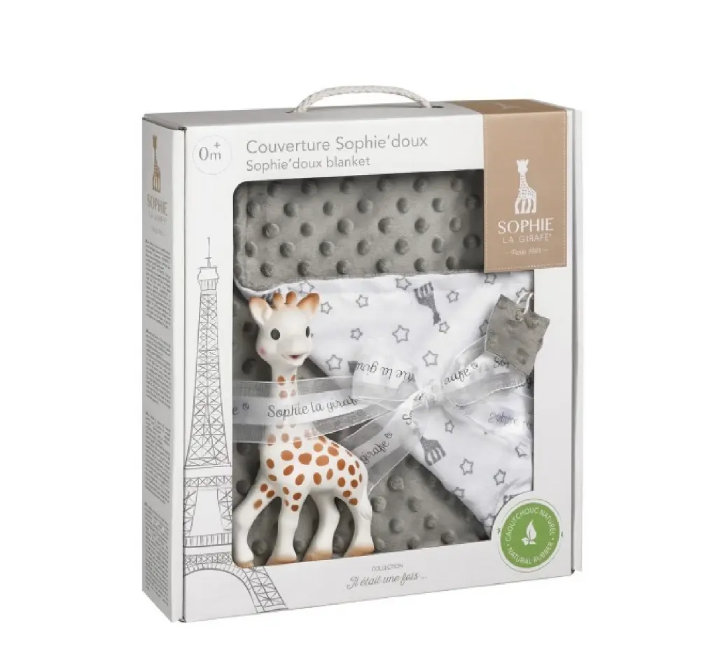 Sophie la girafe blanket set