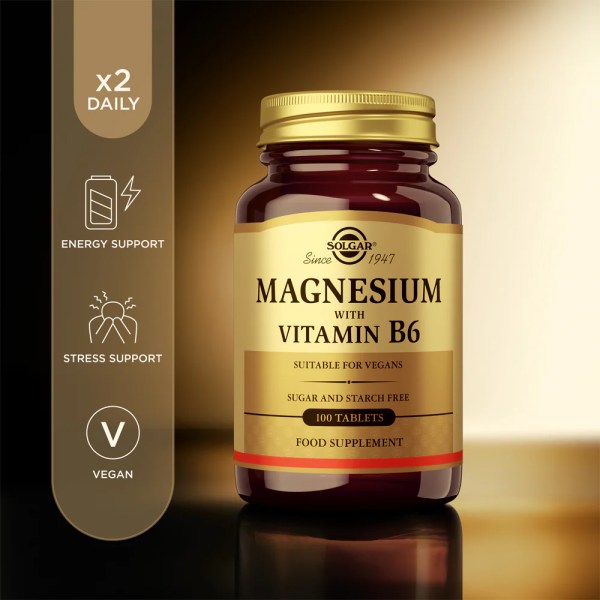 Solgar magnesium B6 x100tab