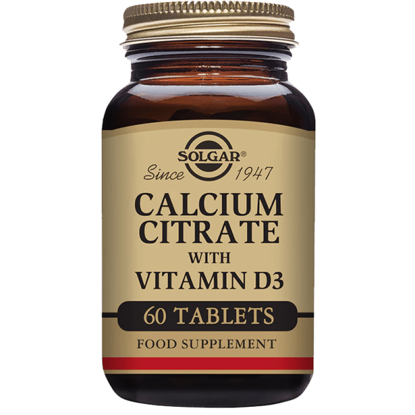 Solgar Calcium Citrat+ vitD3  x60tab