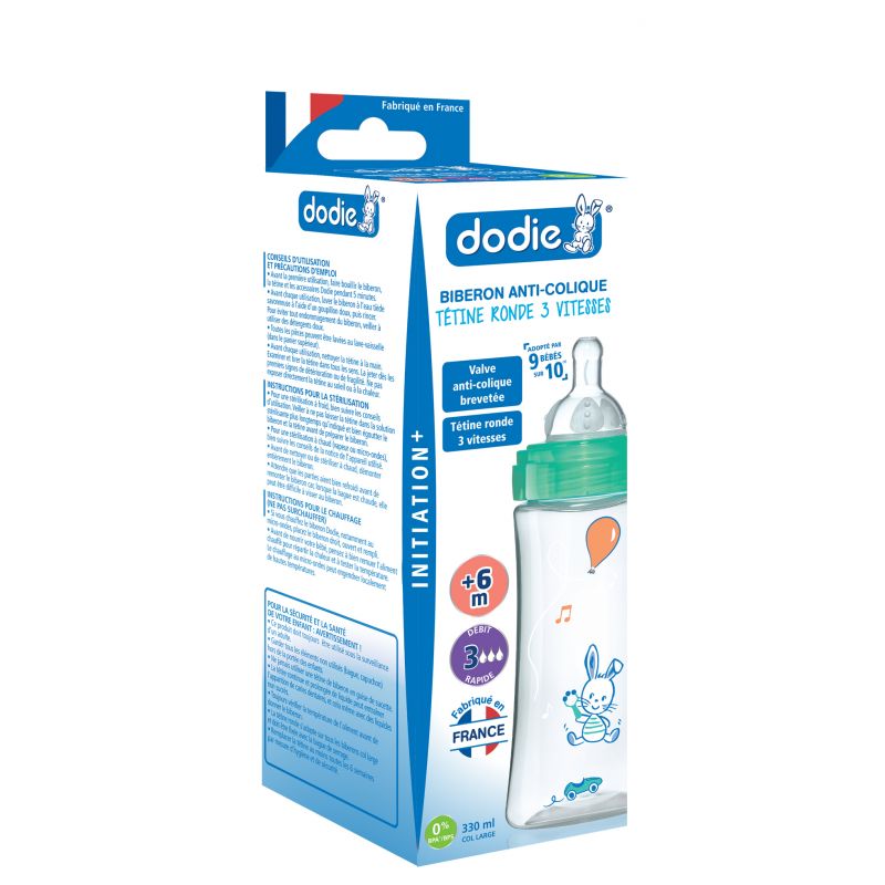 Dodie anti coliq ronde 330ml