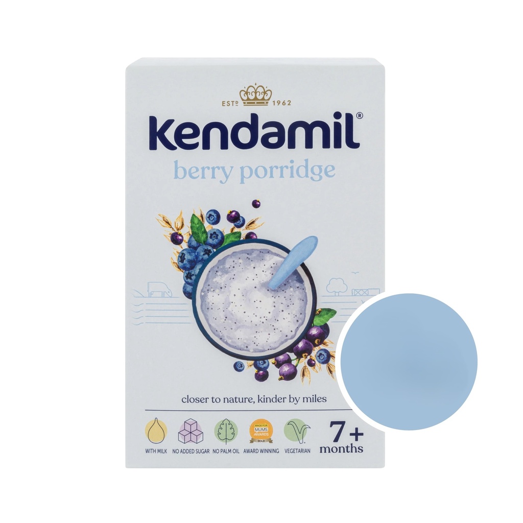 Kendamil banana creamy berry porridge
