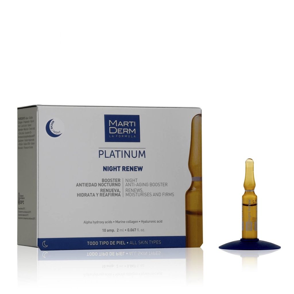 Martiderm Platinium night renew x10amp