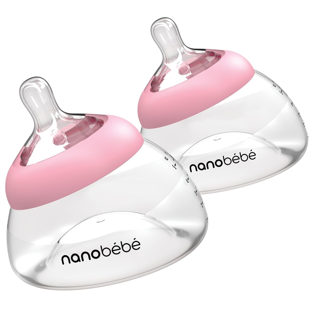 Nanobebe transition twin pack pink