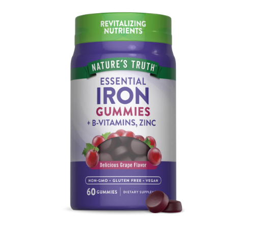 Natures truth iron x60 gummies