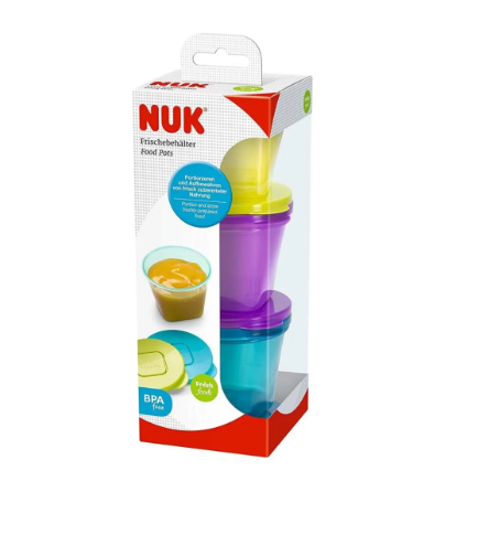 Nuk food pots x6cop
