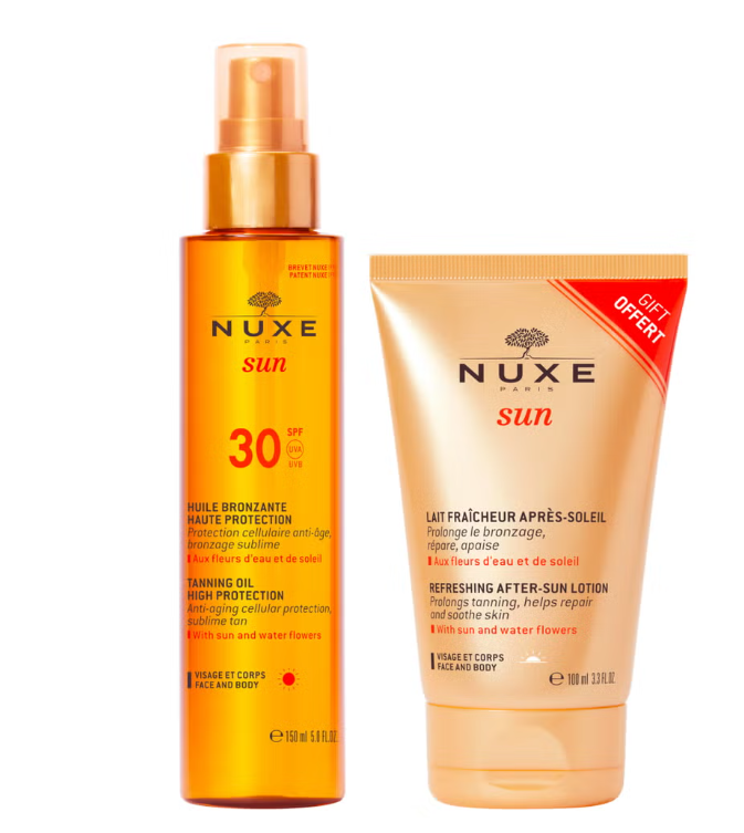 Nuxe tanning oil spf 30 kit
