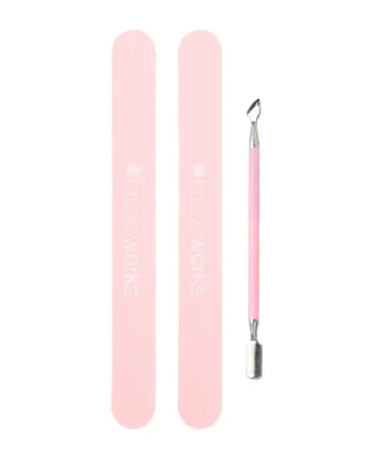 [5060455146390] Brushwork cuticle pusher and file