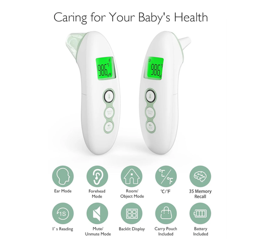 Momcozy Non-Contact Forehead & Ear Infrared Thermometer