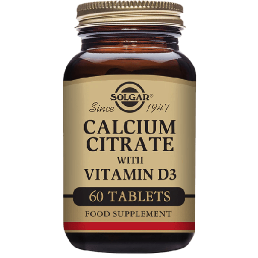 Solgar Calcium Citrat+ vitD3  x60tab