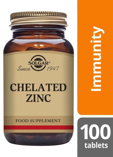 Solgar Chelated Zinc x100tab