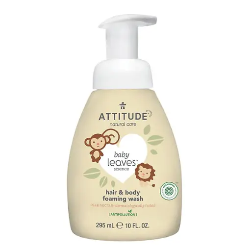 [626232466324] Attitude hair body foaming wash pear